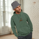 Klassischer Unisex Hoodie mit Hirsch Stickerei